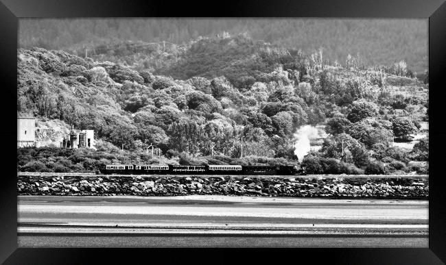 Steam Train North Wales Framed Print by mark humpage