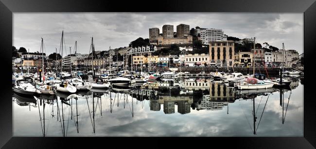 Torquay Boats Harbour Framed Print by mark humpage