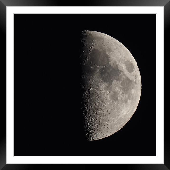 Half Moon  Framed Mounted Print by mark humpage