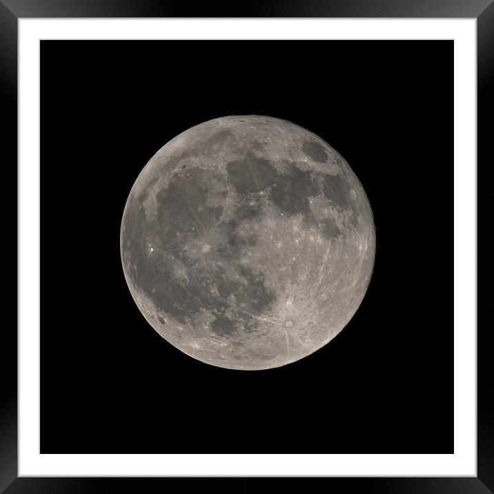 Full moon Framed Mounted Print by mark humpage