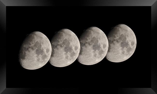 Moon quartet Framed Print by mark humpage