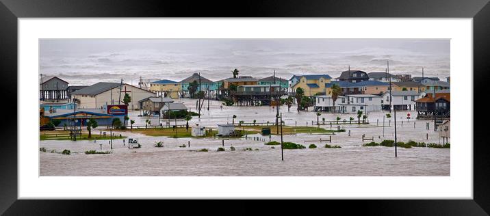 Tropical Storm panorama Framed Mounted Print by mark humpage