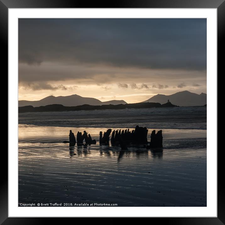 Newborough beach Framed Mounted Print by Brett Trafford