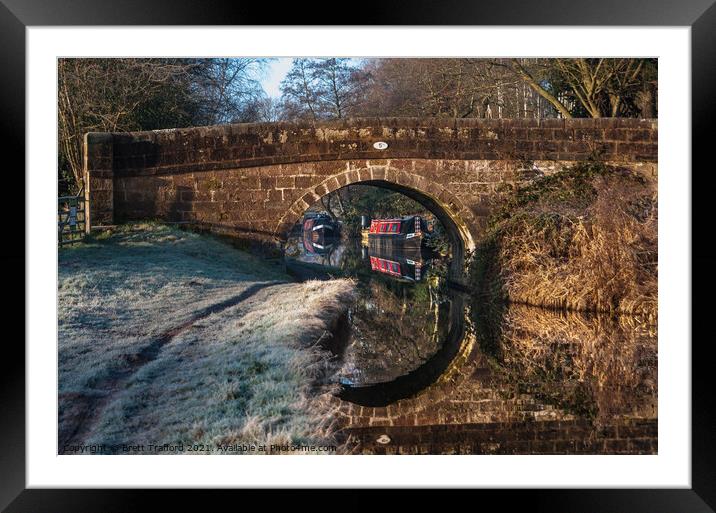 Canal Bridge No 5 Framed Mounted Print by Brett Trafford
