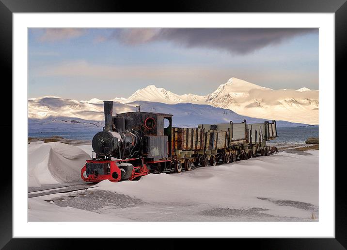 Old Train Framed Mounted Print by Martin Irwin