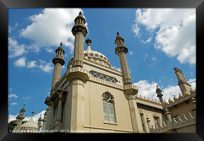 Brighton Pavillion Framed Print by Victoria Hendrick