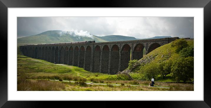 "The Fellsman" on Ribblehead Framed Mounted Print by Peter Jarvis
