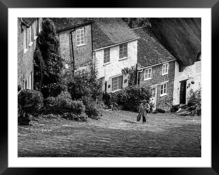 Going to the Shops Framed Mounted Print by Peter Jarvis