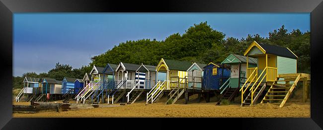 Beach Huts Wells Next to Sea 2 Framed Print by Bill Simpson