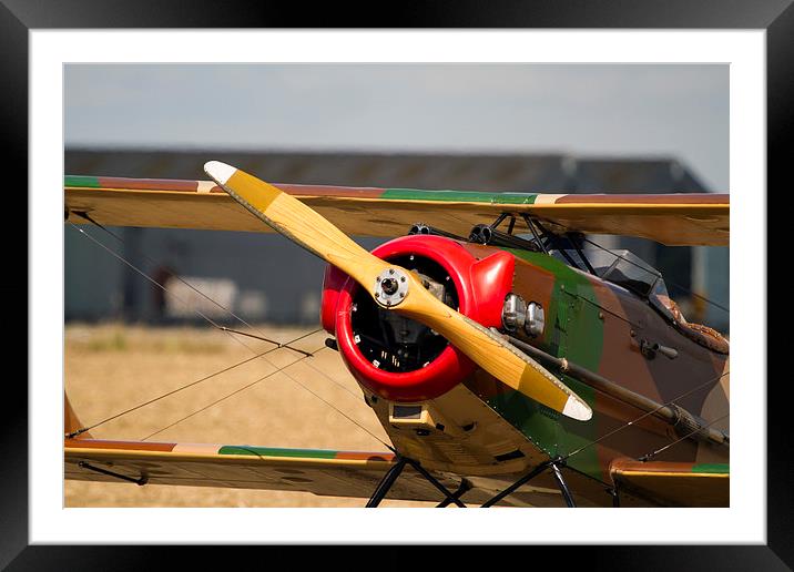 Biplane detail Framed Mounted Print by Bill Simpson