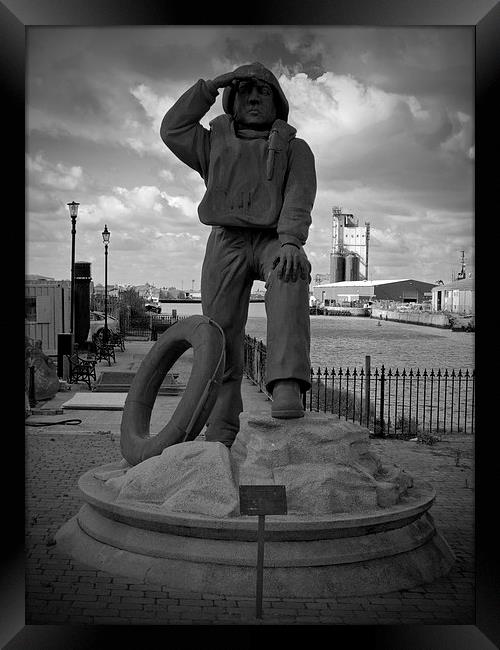 Lowestoft Lifeboat Memorial Framed Print by Bill Simpson