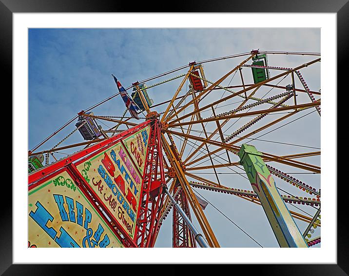 Ferris Wheel All the Fun of the Fair Framed Mounted Print by Bill Simpson