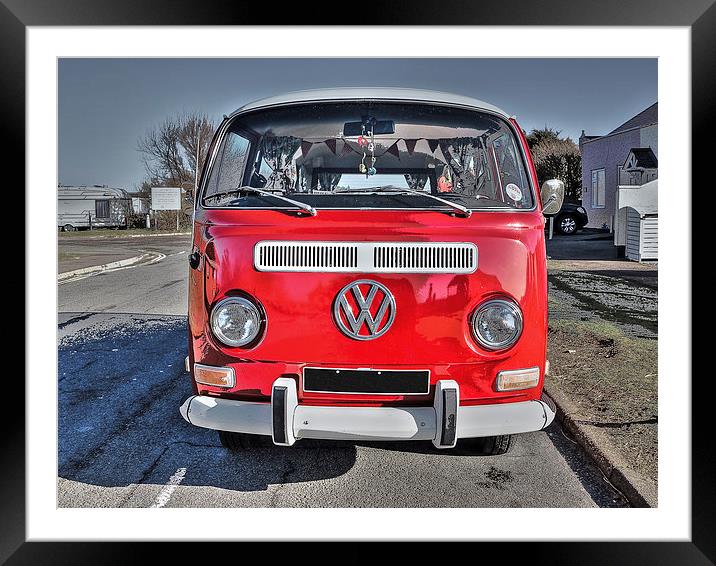 VW Camper Van 2 Framed Mounted Print by Bill Simpson