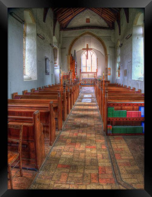 St Andrews Wissett Looking to Altar Framed Print by Bill Simpson