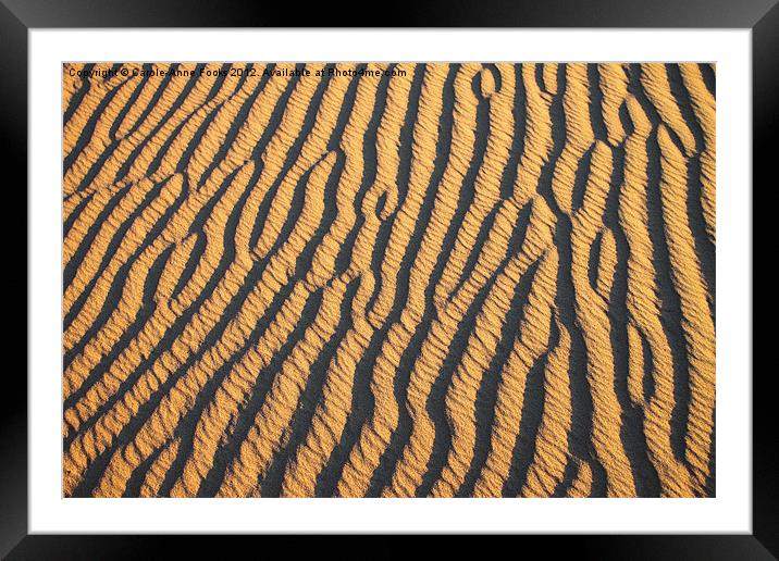 Dune Abstract at Sunrise Framed Mounted Print by Carole-Anne Fooks