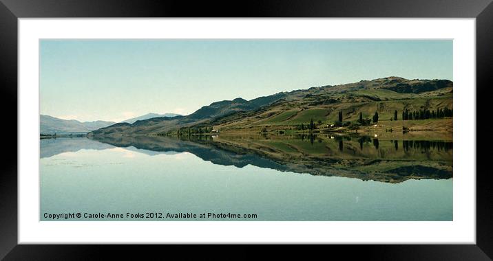 Cromwell Dam Reflections 1 Framed Mounted Print by Carole-Anne Fooks