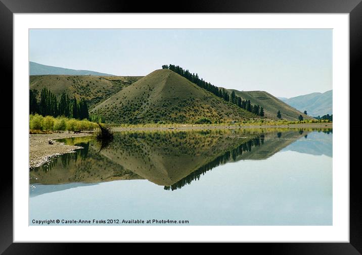 Cromwell Dam Reflections 2 Framed Mounted Print by Carole-Anne Fooks