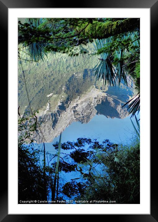 Mirror Lake Two New Zealand Framed Mounted Print by Carole-Anne Fooks