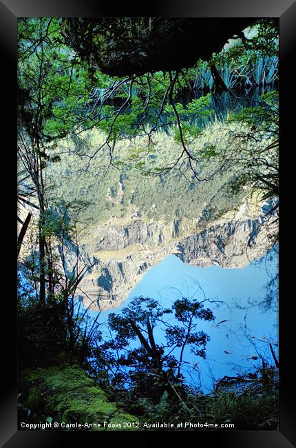 Mirror Lake Three New Zealand Framed Print by Carole-Anne Fooks