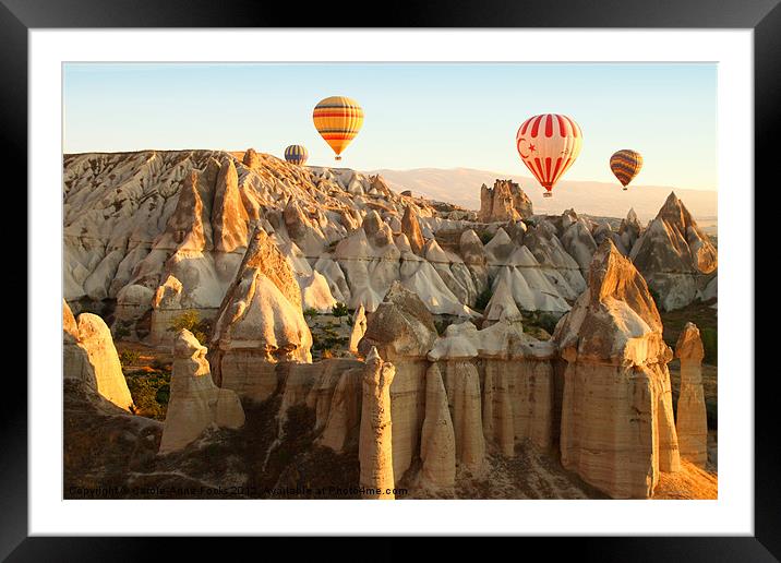 The Sun Kisses The Balloons Framed Mounted Print by Carole-Anne Fooks