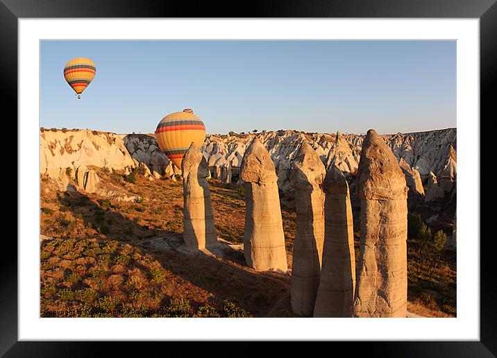 Ballooning in The Valley of Love Framed Mounted Print by Carole-Anne Fooks