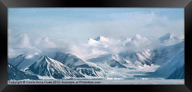 Transantarctic Range, Antarctica Framed Print by Carole-Anne Fooks