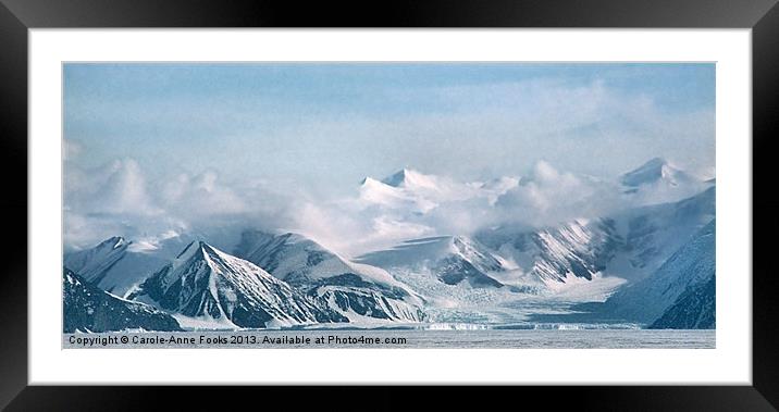 Transantarctic Range, Antarctica Framed Mounted Print by Carole-Anne Fooks