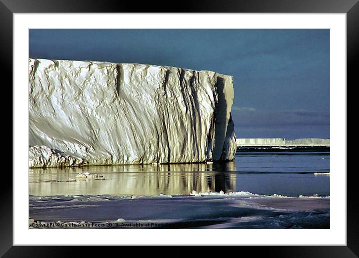 Iceberg Ross Sea Antarctica Framed Mounted Print by Carole-Anne Fooks