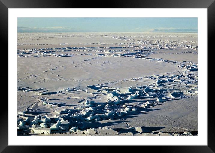 Pressure Ridges Antarctica Framed Mounted Print by Carole-Anne Fooks