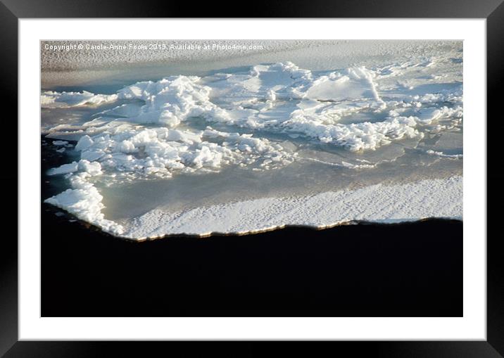 Sea Ice Antarctica Framed Mounted Print by Carole-Anne Fooks