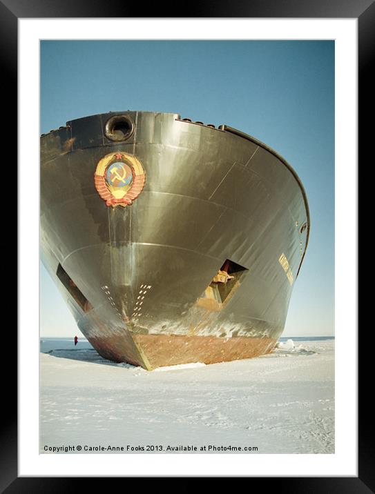 Kapitan Klebnikov Icebreaker Framed Mounted Print by Carole-Anne Fooks