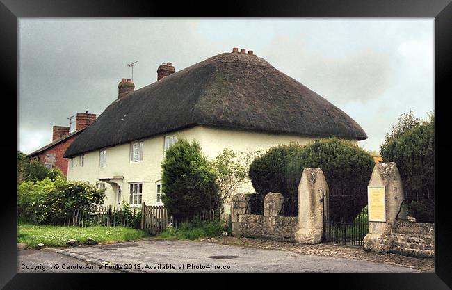 Thatched Cottage Avebury Framed Print by Carole-Anne Fooks
