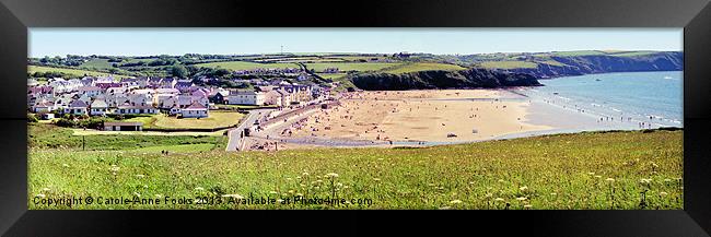 Broadhaven Beach Pembrokeshire Wales Framed Print by Carole-Anne Fooks