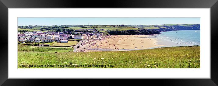 Broadhaven Beach Pembrokeshire Wales Framed Mounted Print by Carole-Anne Fooks