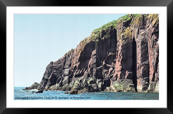 Caldey Island  Pembrokeshire Wales Framed Mounted Print by Carole-Anne Fooks