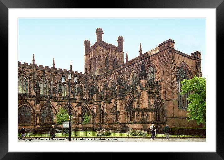 Chester Cathedral Framed Mounted Print by Carole-Anne Fooks