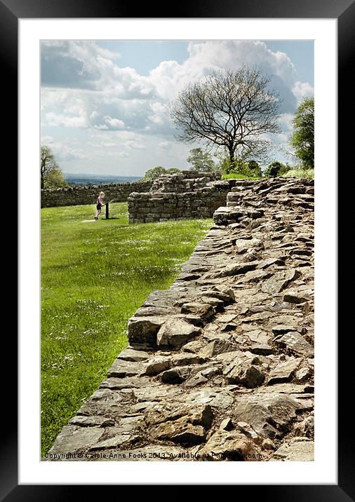 Hadrians Wall Framed Mounted Print by Carole-Anne Fooks