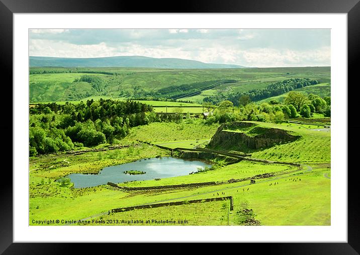 Clay Working Pits For Hadrians Wall Framed Mounted Print by Carole-Anne Fooks