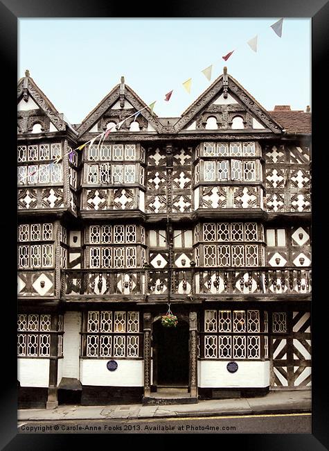 Tudor Architecture Ludlow Framed Print by Carole-Anne Fooks