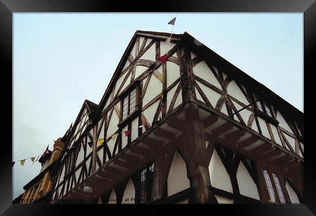 Ludlow Half Timbered Tudor Building Framed Print by Carole-Anne Fooks