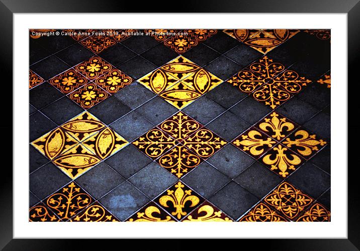 Floor Tiles Saint Davids Pembrokeshire Framed Mounted Print by Carole-Anne Fooks