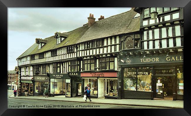Shrewsbury Streetscape Framed Print by Carole-Anne Fooks