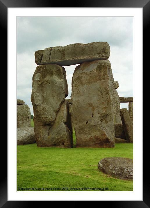 Stonehenge Framed Mounted Print by Carole-Anne Fooks