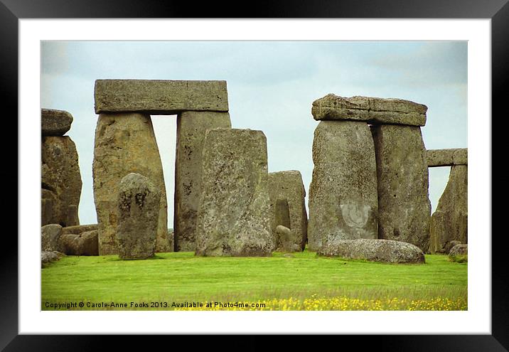 Stonehenge Framed Mounted Print by Carole-Anne Fooks