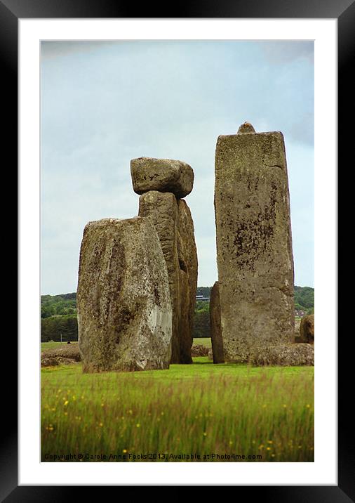 Stonehenge Framed Mounted Print by Carole-Anne Fooks