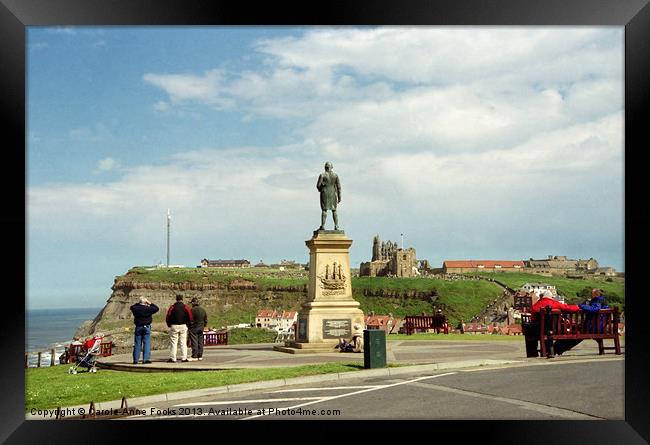 Captain James Cook at Whitby Framed Print by Carole-Anne Fooks