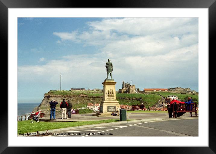 Captain James Cook at Whitby Framed Mounted Print by Carole-Anne Fooks