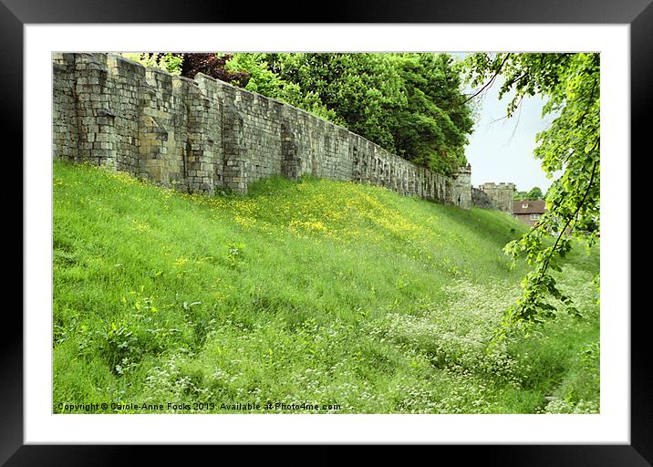 Roman Medieval Walls York Framed Mounted Print by Carole-Anne Fooks