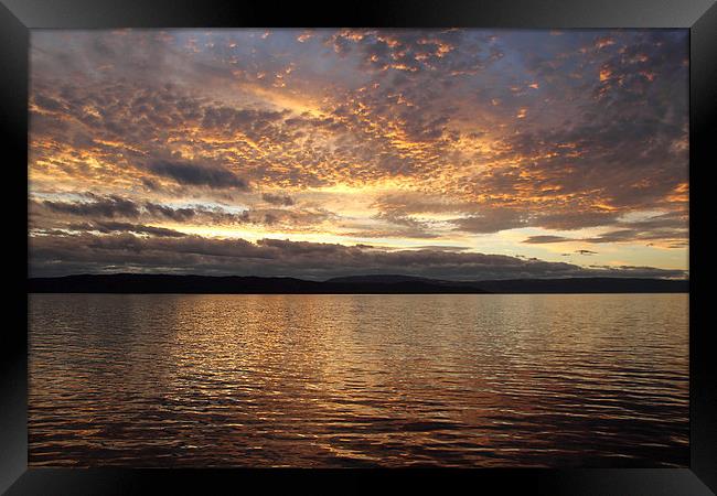 Sunset on the Beagle Channel Framed Print by Carole-Anne Fooks