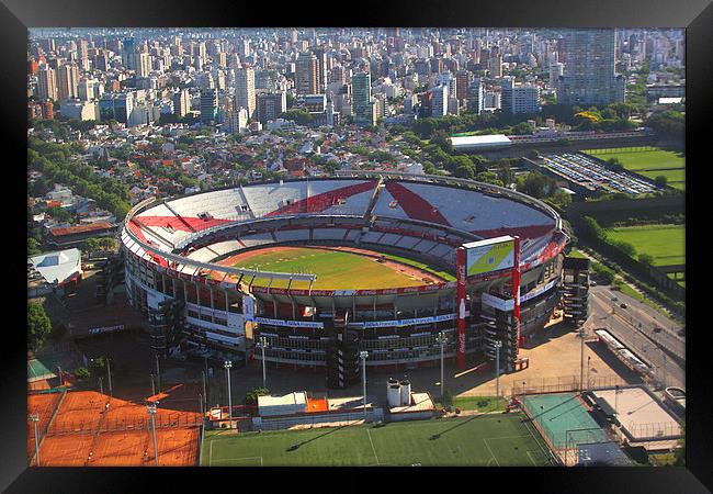 River Plate Stadium, Buenos Aires, Argentina Framed Print by Carole-Anne Fooks